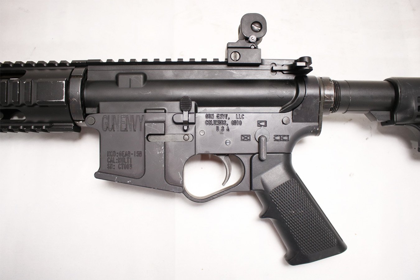 GUN ENVY Gear-15B 5.56mm Semi-Automatic Police Trade-in Rifle (Magazine not Included)